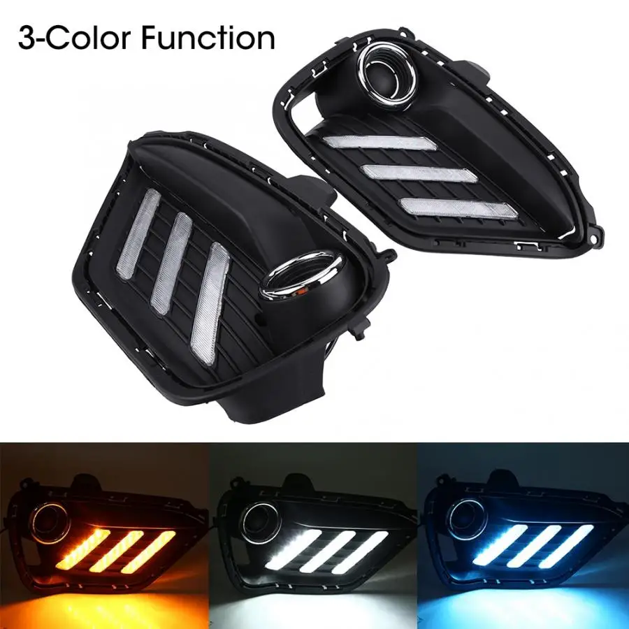 Для KIA Rio K2 2016 2017 1 пара 3 цвета дневные ходовые огни светильник указатель поворота