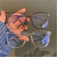 2021 fashion office computer anti blue light oversized retro prescription glasses women transparent for men eyeglasses frame