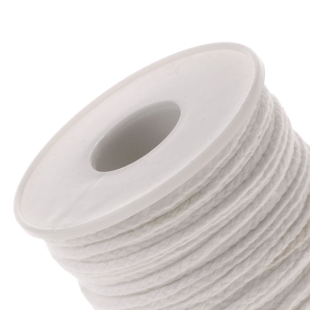 

Spool of Braided Cotton Braid Candle Wick for Candle Making HandiCraft