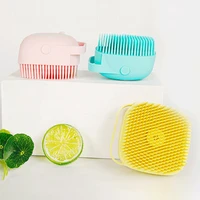 cozy pet bath brush silicone comb hair removal brush pet dog cat grooming cleaning massage brush pet hair care tool shower brush