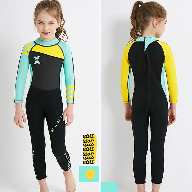Неопреновый гидрокостюм для детей костюмы дайвинга детские купальники с