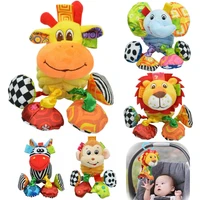 0 12 month infant baby rattles mobiles toys spiral bed stroller crib cot hanging plush rattle toy animal early educational toys