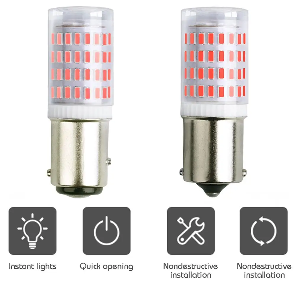 2 шт. автомобильные светодиодсветодиодный лампы 80SMD S25 1156 BA15S P21W 1157 BAY15D P21/5W R5W R10W |