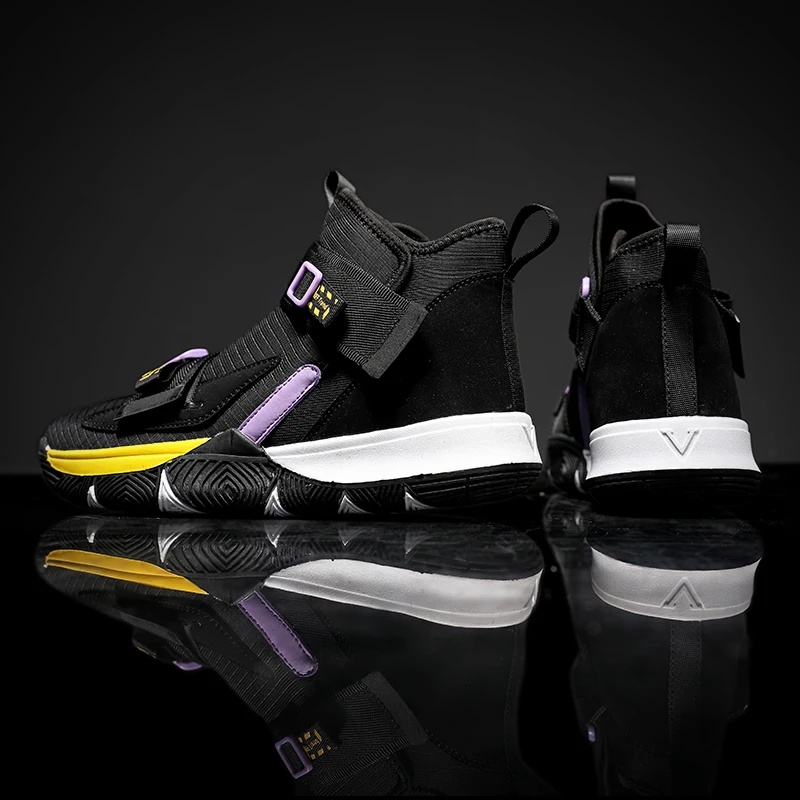 Дизайнерские мужские кроссовки с высоким берцем Баскетбольная обувь Мужская