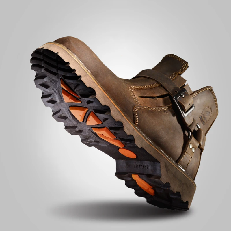 Прямая поставка модные мужские ботинки из натуральной кожи сезон весна теплые