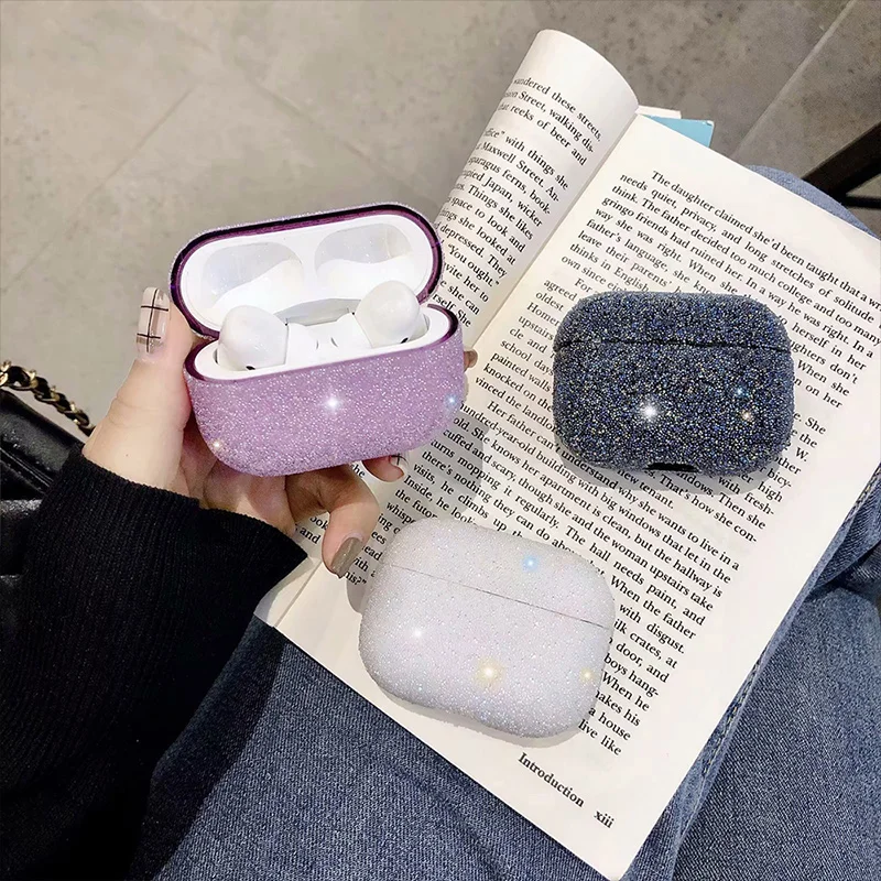 Для Airpods Pro 2 3 чехол с сияющими блестками покрытие для наушников Air Pods Airpod pro earpods