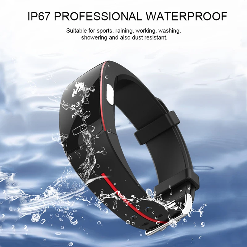 P3 умный фитнес Bbracelet монитор сердечного ритма кровяное давление ЭКГ + PPG здоровье