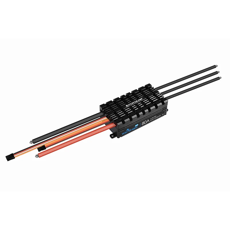 

Контроллер скорости FLYCOLOR WinDragon ESC 2-6S, 80 А, поддержка Wi-Fi, программирование приложений для гоночного дрона