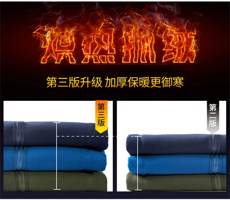 Winter Large Size Plus Velvet Reversible Jacket Men Women Outdoor Trekking Hiking Climbing Coat Sports Thermal Fleece Clothes