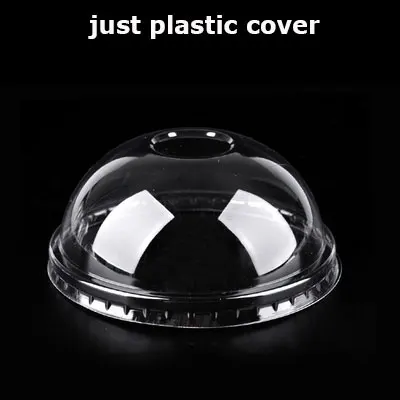 just plastic cover 100 шт./лот 3/5/8 стержень унций белая Одноразовые Мороженое Бумага чашки мороженого Бумага чаша вечерние Сделано в Китае - Цвет: just plastic cover
