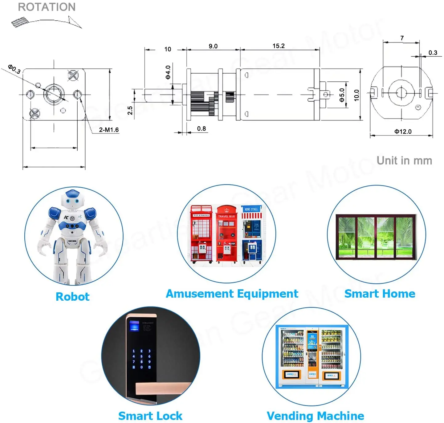 2 шт лот мини двигатель с реду