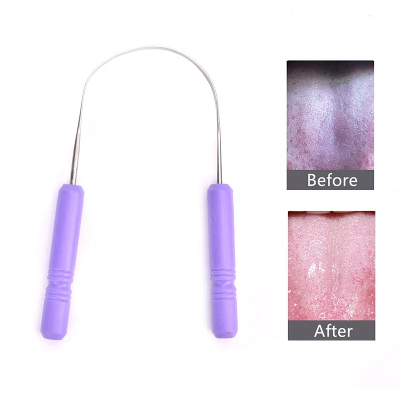 

Stainless Steel Tongue Scraper Oral Tongue Cleaner Brush Tongue Toothbrush Oral Hygiene High Quality Tounge Scraper
