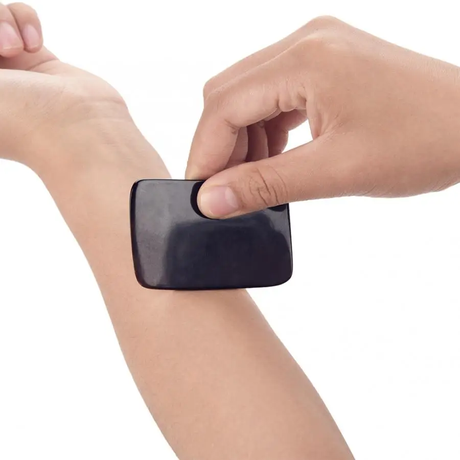 Gua Sha Scraping Massage Tool Horn Scraper Plate Set Health Care Body Relaxation Massage Stone Gift Set