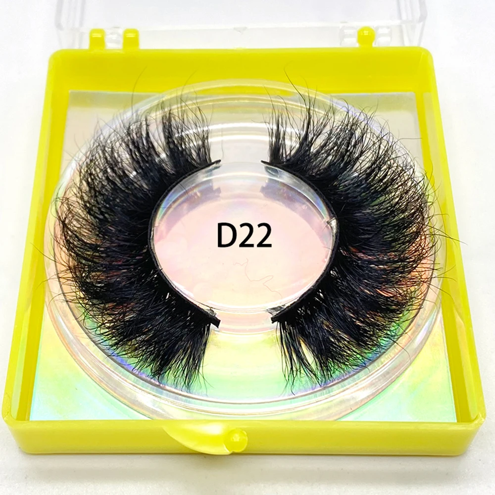 

D22 Factory Direct Sales 3D Mink False Eyelashes Make Up Essential Tools Natural Fluffy Thick Lashes