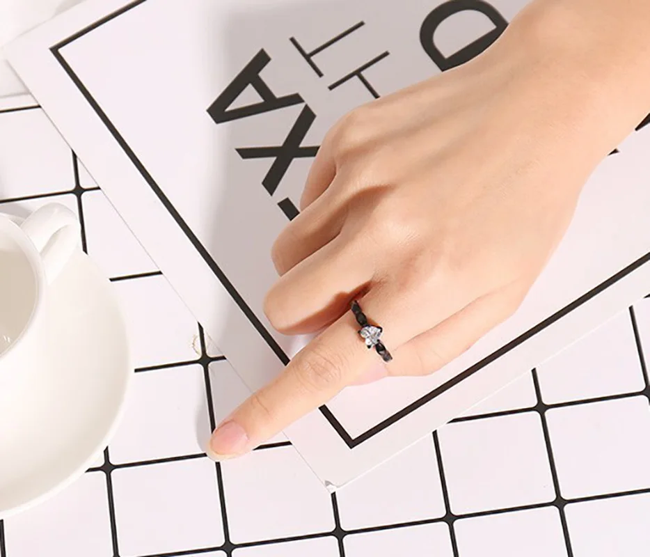 Панк Любовь Черная Нержавеющая Сталь женский союз ювелирные изделия обручальное