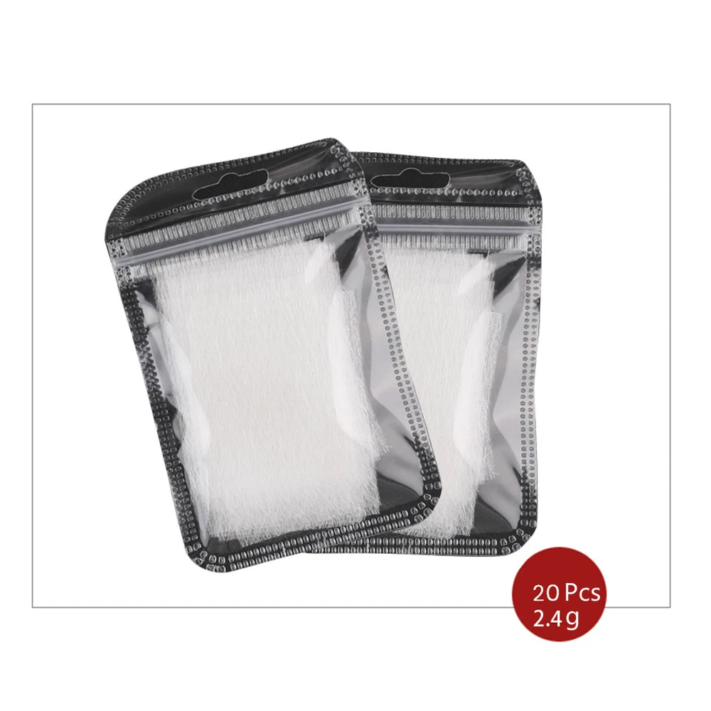 Шелковое стекловолокно STYTON 10/20 шт. для наращивания ногтей форма из нетканого