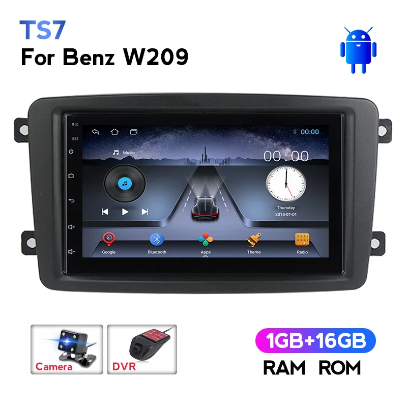 Автомобильная Мультимедийная система IPS Andriod стерео для Mercedes Benz CLK W209 W203 W463 без DVD