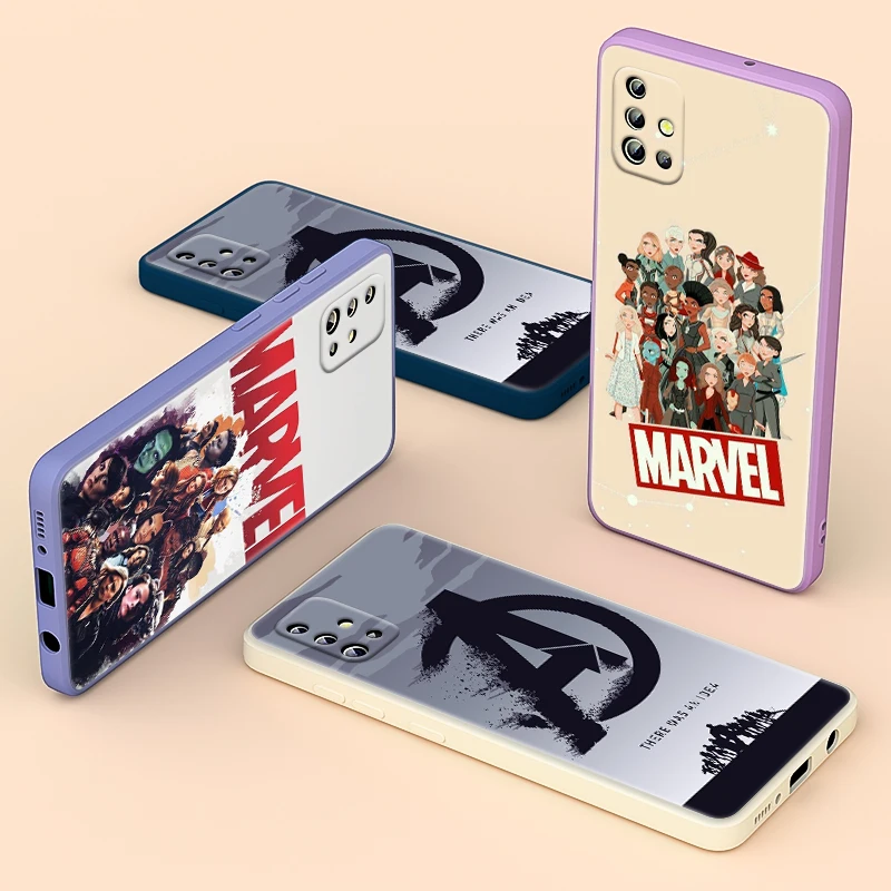 

Avengers Marvel Cool Hero For Samsung A72 A52 A71 A51 A32 A31 A12 A11 A91 A81 A02 A03 Liquid Silicone Soft Phone Case