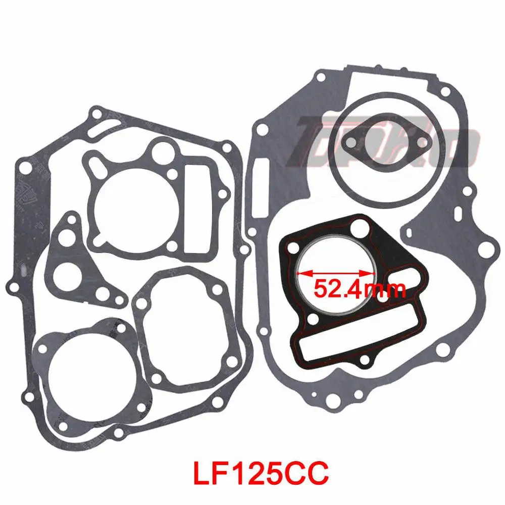 TDPRO 125cc 140cc 150cc Lifan набор прокладок двигателя прокладка головки цилиндра двигателя база для грязи питбайк Мотоцикл Скутер Quad Багги - Цвет: LF125CC