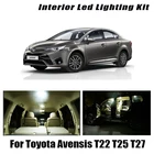 Canbus для Toyota Avensis T22 T25 T27 1997-2017 2018 автомобисветильник светодиодная внутренняя карта купольная подсветка багажника комплект ламп номерного знака