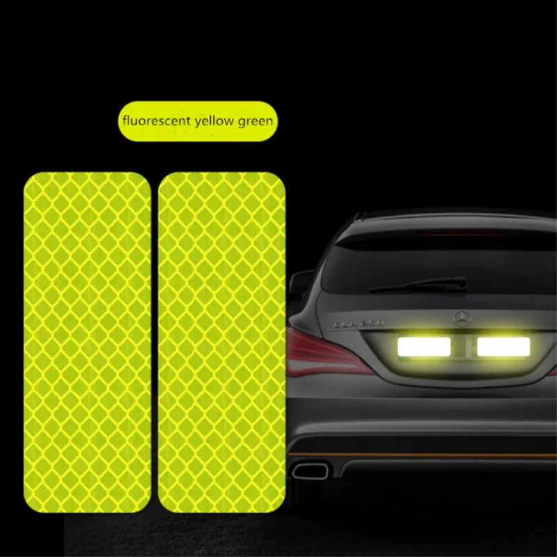 

Firm Durable High Quality Bicycle Trunk Striking Rhombic Pattern Four-colors Reflective Warning Stickers