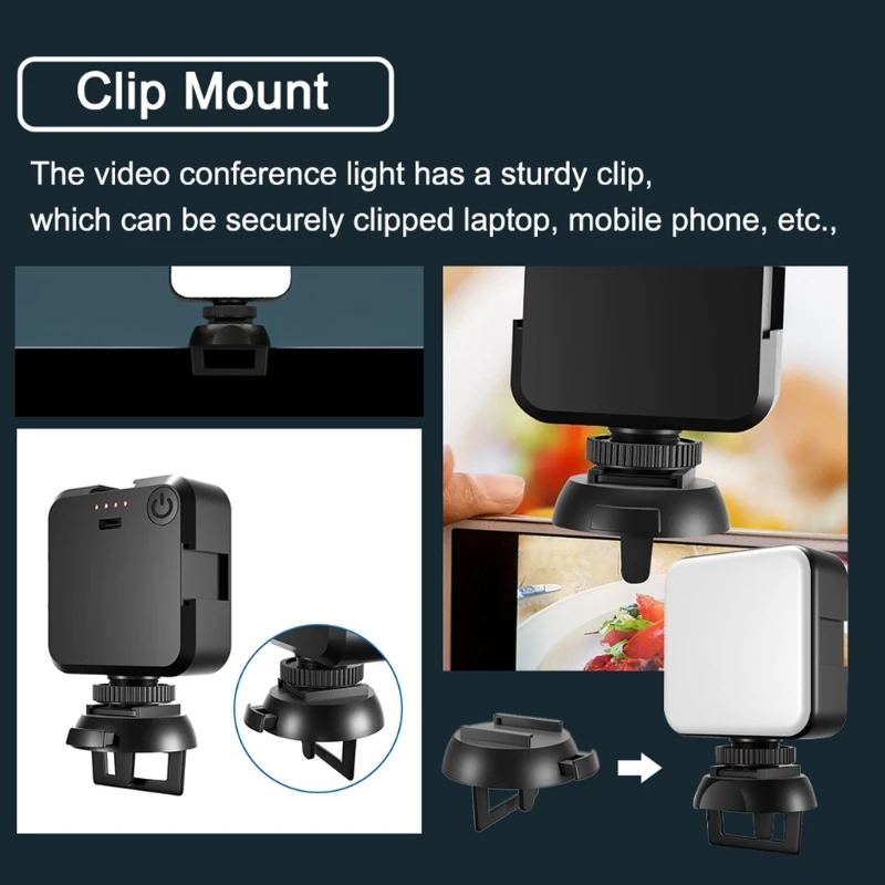 

Video Conference Lighting Kit Meeting Home Live Streaming With Clip For Laptop