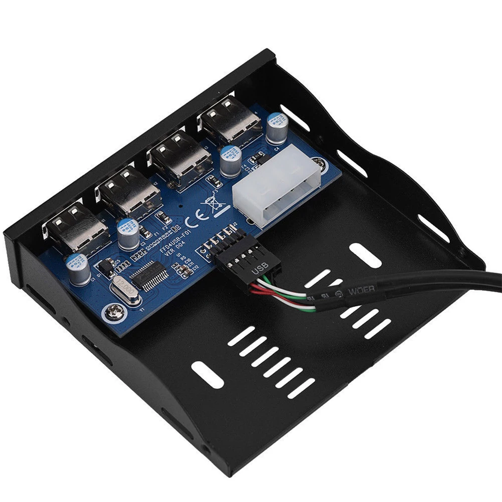 9 Pin концентратор адаптер Передняя панель материнская плата 4 порта USB 2 0 PC