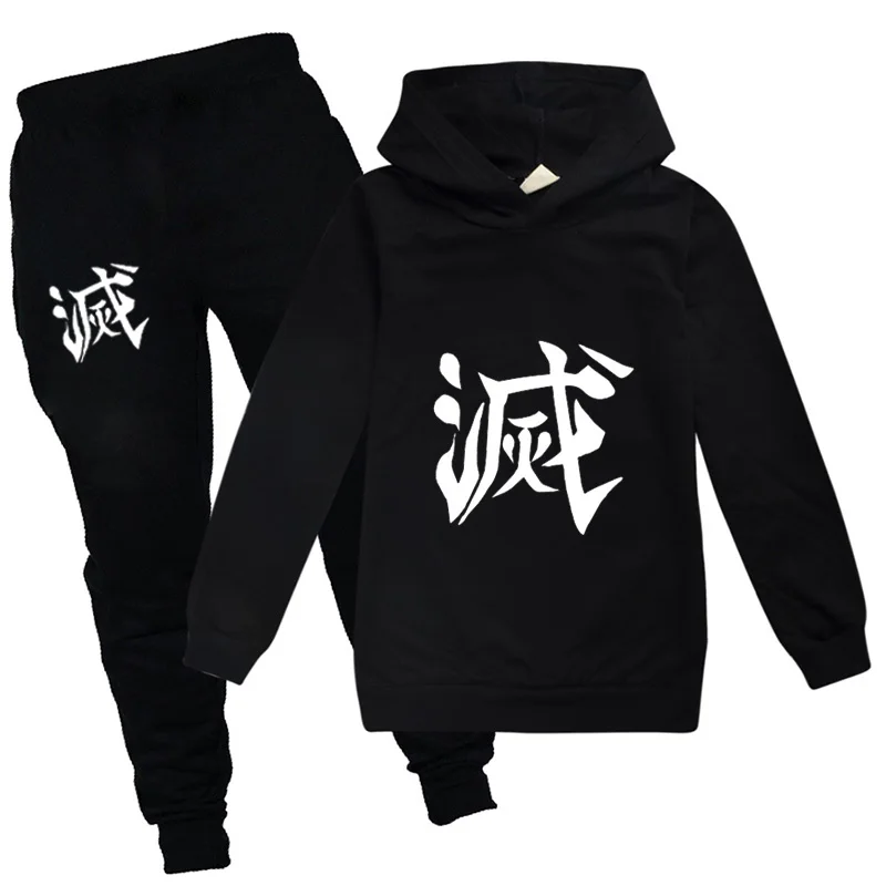 

Toddler Boy School Clothes Girls Cotton Anime Demon Slayer Fall for Kids Thanksgiving Children Clothing Set Outfits