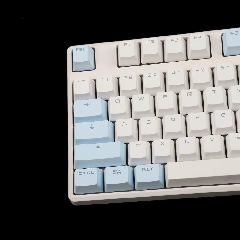YMDK Double Shot 104, набор ключей в виде брелока из OEM профиля, подходит для механической клавиатуры Cherry MX Switches