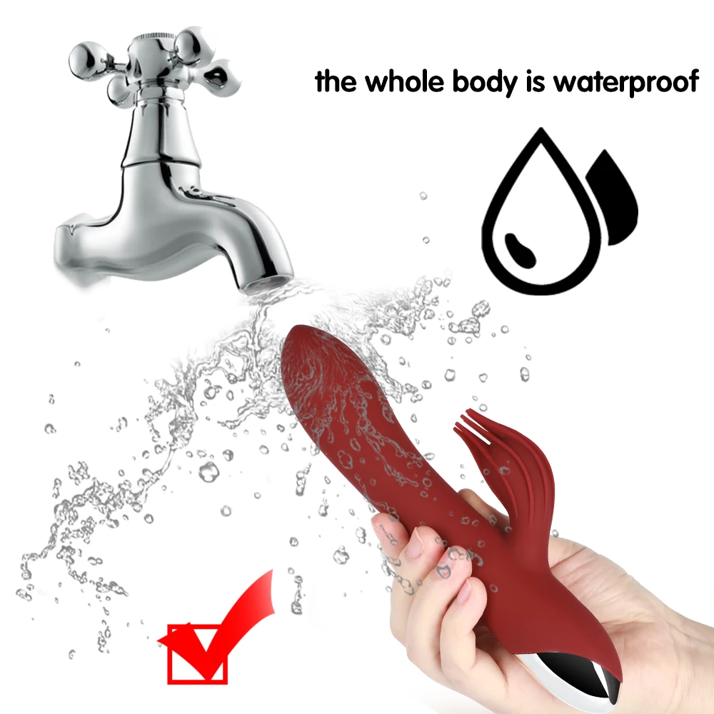 Силиконовый водонепроницаемый кролик вибратор 10 скоростей фаллоимитатор GSpot