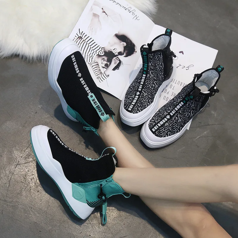 Женские холщовые кроссовки Weweya контрастных цветов уличная прогулочная обувь