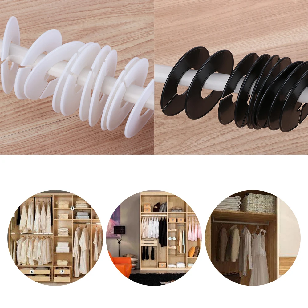 5 шт. Удобный DIY Костюмы бирки с размерами круглые вешалки шкаф разделители для магазины одежды или дома белый пустой разделители