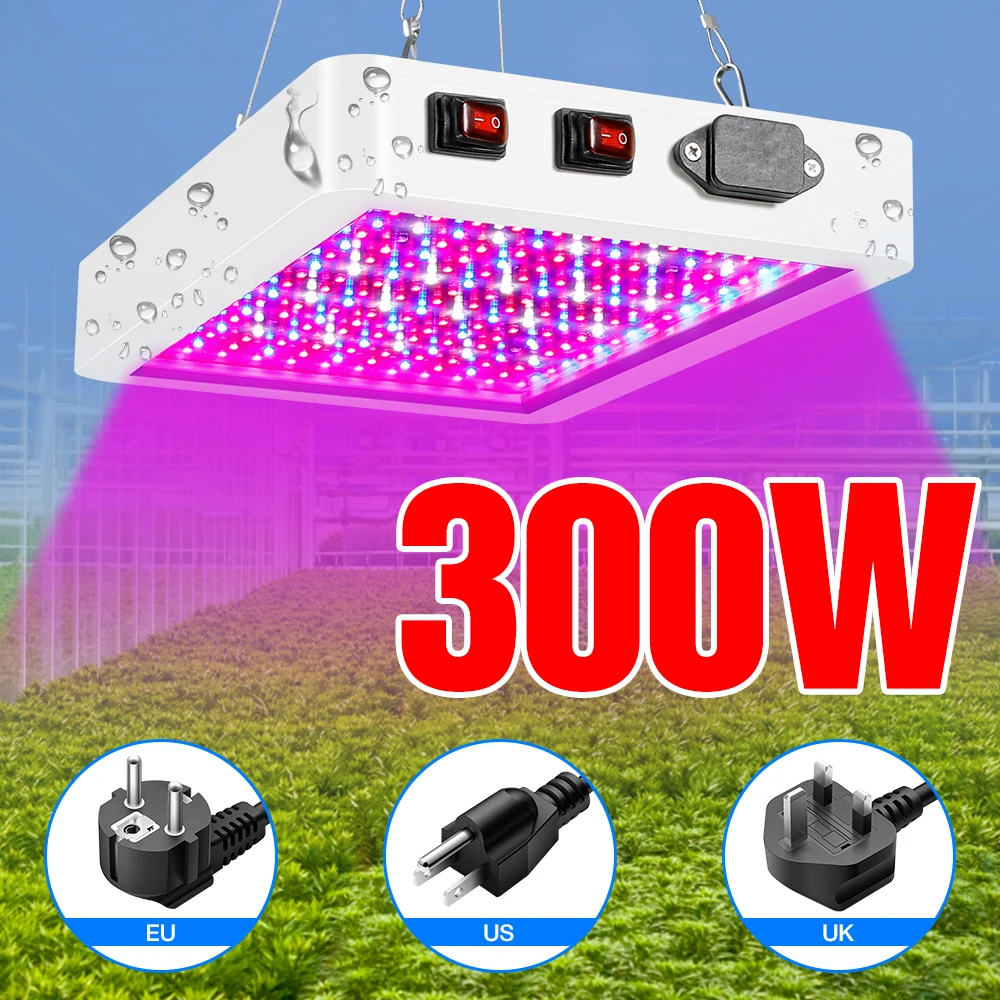DuuToo Plant Grow Lamp LED Full Spectrum Phyto Light 300W 500W Seedling Fito Indoor Flower Hydroponics Growing Lampada | Лампы и