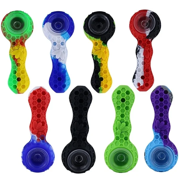 Креативные силиконовые трубки для курения дорожные табака ложка сигарет