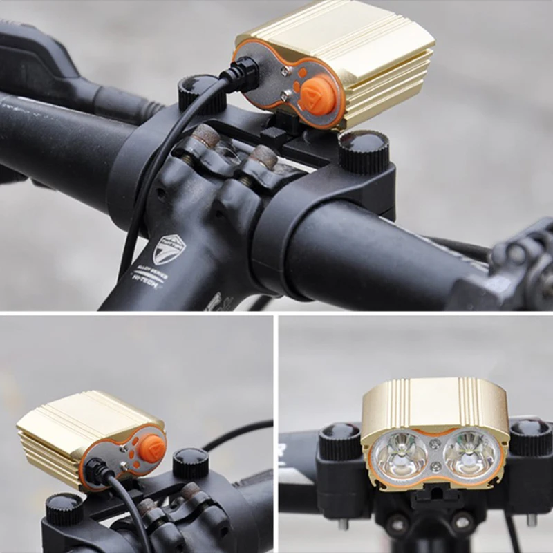

Double-hole Bicycle Light Holder Bike Front Light Mount Cycling Headlamp Stand Rack MTB Lamp Bracket Clip