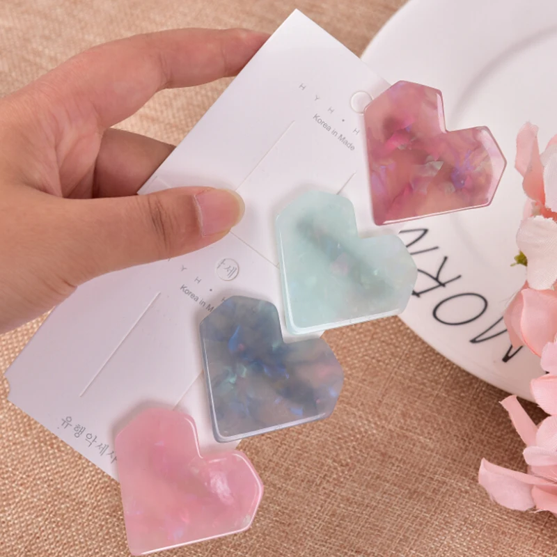 Горячий зажим для волос сердце заколка шпильки коготь укладки инструмент сплав