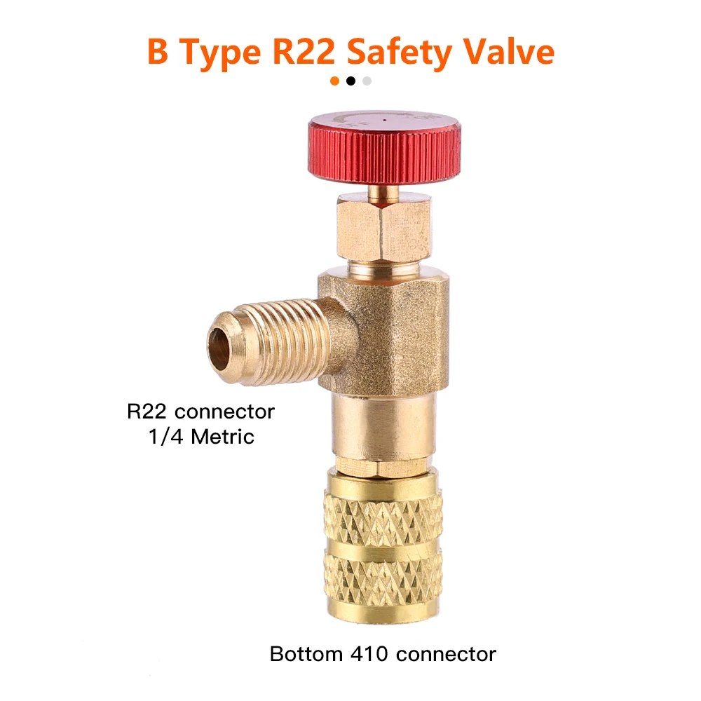 High Quality Liquid Safety Valve R410 R22 Air Conditioning Refrigerant 1/4 &ampquotSafety Adapter Repair and Fluoride | Обустройство