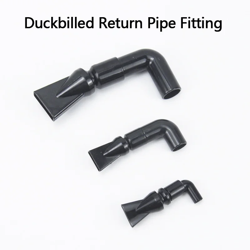 

Черный резервуар для аквариума, насос с водяным отверстием Duckbill, обратный фитинг трубы duckbфлера, 1 шт.