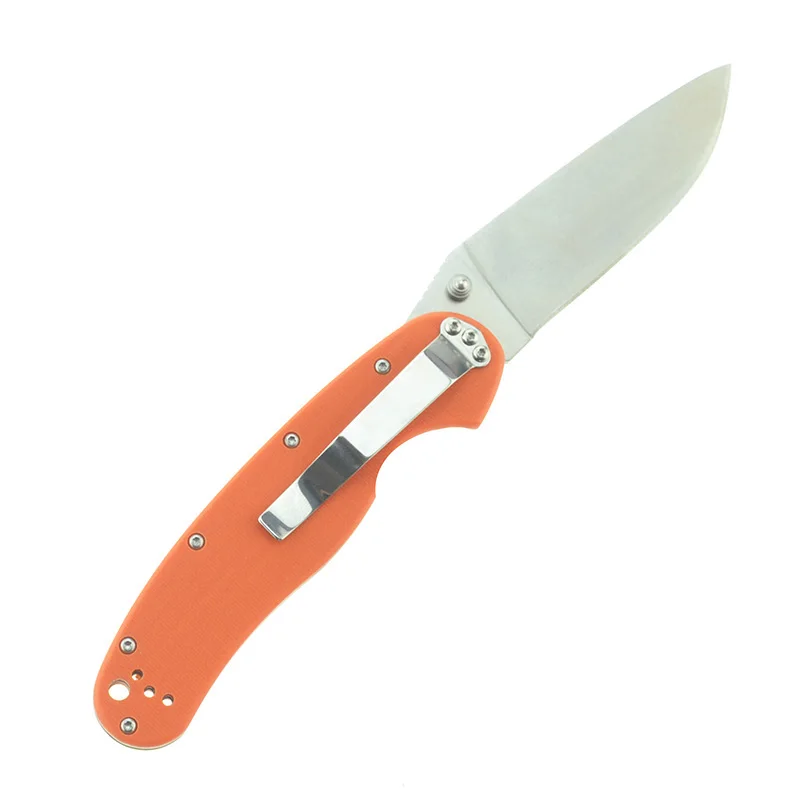 Cuchillo táctico plegable para caza y acampada, herramienta EDC para supervivencia al aire libre, modelo 1, hoja de AUS-8 G10, envío gratis