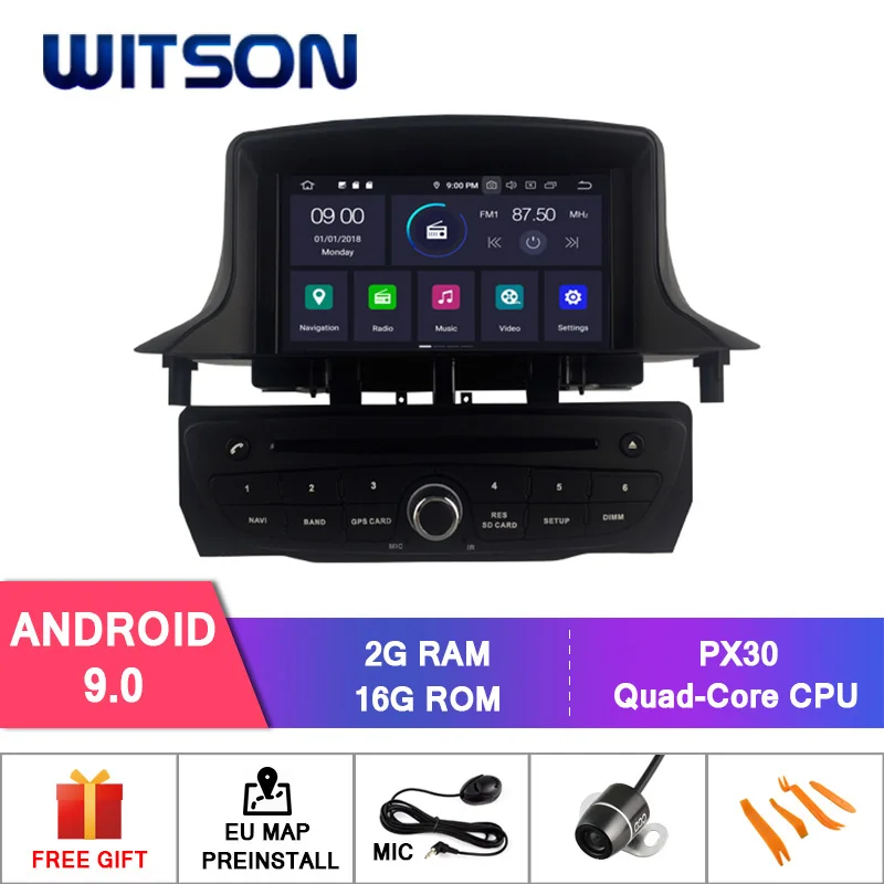 RD5515B DE со! WITSON Android 9,0 Восьмиядерный PX5 автомобильный dvd-плеер для RENAULT Megane III Fluence(2009-2011) 64 Гб rom Автомобильный gps навигатор - Цвет: RD5515B