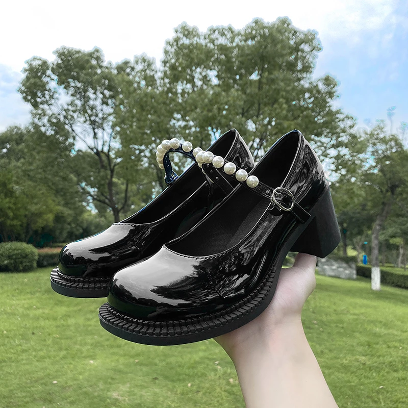 

Fashion Mary Jane Shoes 2021 Autumn Loafers Japanese Small Leather Shoes Women British Style Single Shoes Platform Zapatos Mujer