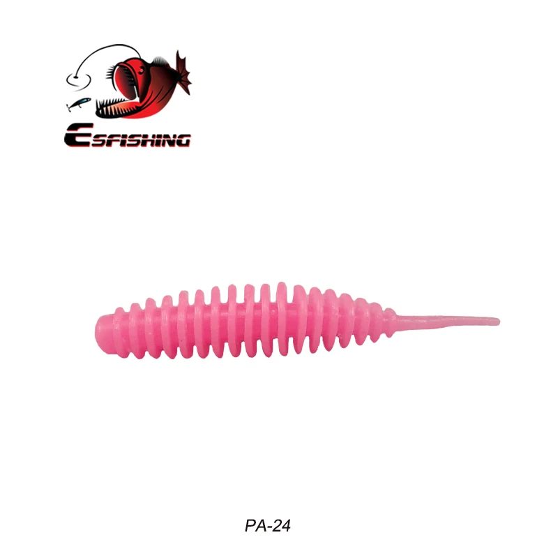 PA24 ESFishing червячная Приманка Мягкая приманка танта 38 мм 90 мм 12 шт. 8 шт. рыболовные приманки, рыбалка Карп Рыбалка бас приманка Isca искусственное ПВА - Цвет: PA24