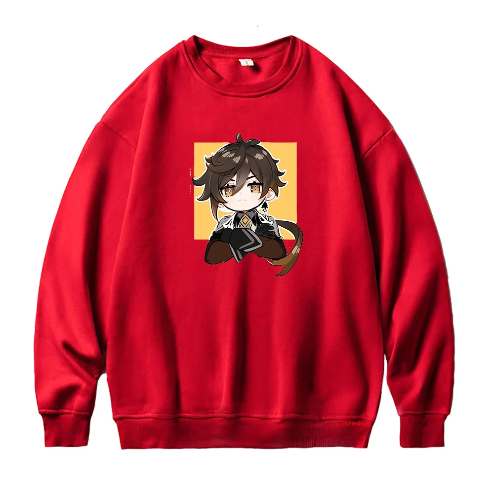 

Anime Zhongli Hoodie Women Oversized Genshin impact Hoodies Female Harajuku Manga Genshin Hoody Crew Neck Pullovers Sweatshirts