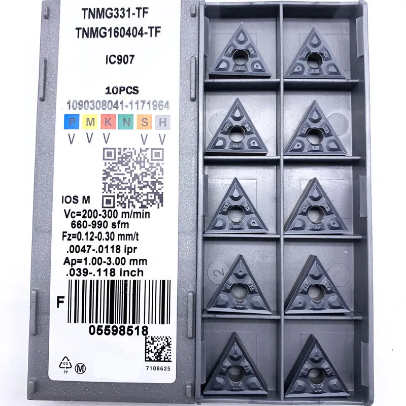 

TNMG160404 TF IC907 TNMG160404 TF IC908 Внешний Поворотный инструмент с ЧПУ вставка высокого качества из карбида вольфрама вставки, токарный инструмент пово...