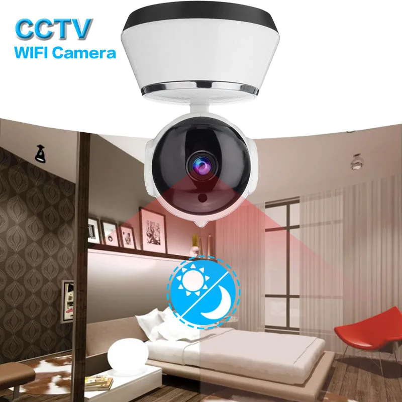 Wi Fi Камера ИК IP панорамирования/наклона Беспроводной видеонаблюдения 720 P HD 1MP CMOS