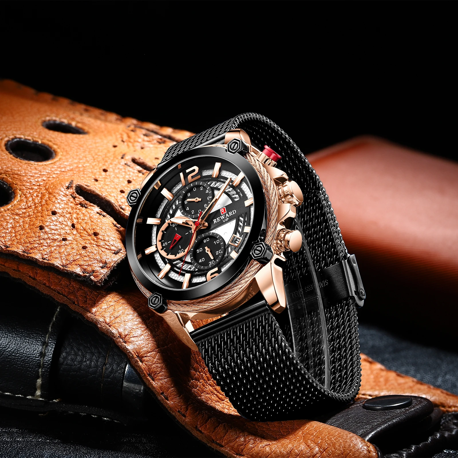 

Reward Man Wrist Watch Waterproof Sport Stop Watches for Boy Fashion Luxury Business Quartz Wristwatch