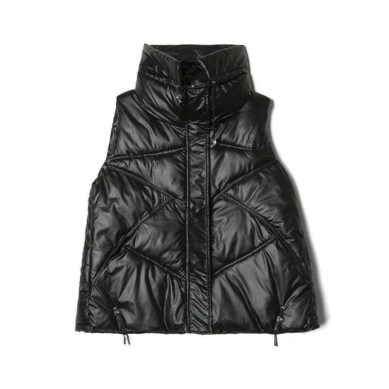 Жилет Lugentolo женский зимний модный пуховой жилет на молнии с воротником-стойкой