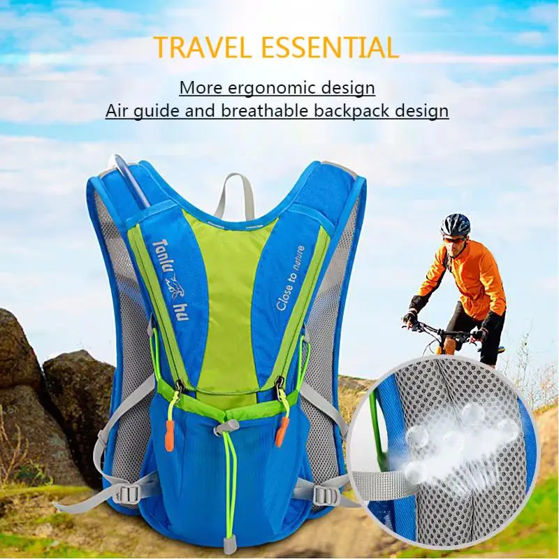 

TANLUHU рюкзак Ultralight Outdoor Sport Running Cycling Hiking Hydration Backpack Pack Vest Bag For 2L Water Bag Bladder Bottle