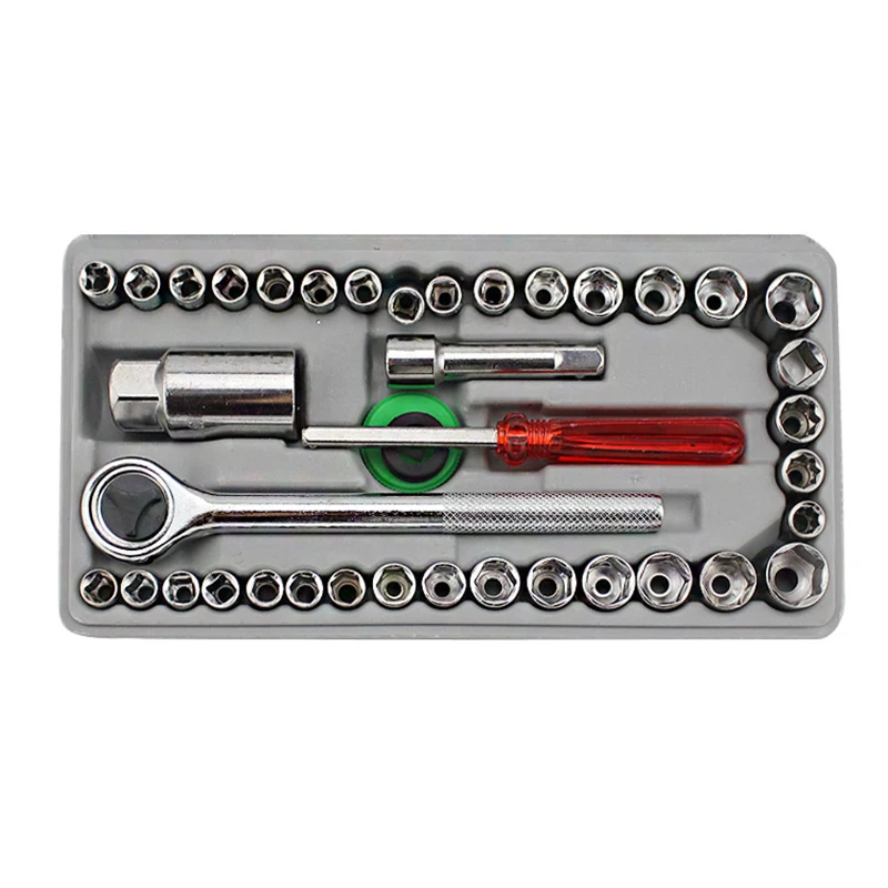 40 шт. набор ручных инструментов для ремонта автомобиля сокетов