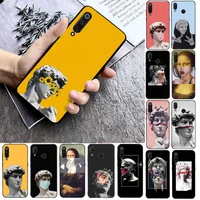 great art aesthetic david mona lisa phone case for xiaomi max3 mi 9 se mi8 f1 9se 10 lite f1 back coque
